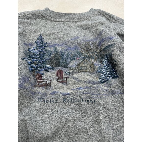 Northern Reflections Winter Reflections Sweatshirt Heather Gray Size L - Picture 2 of 4